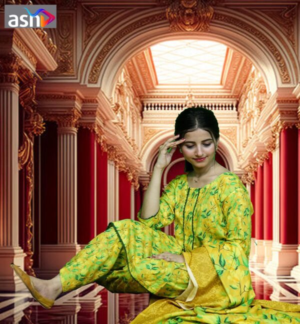 EGD-10  Ready to wear 3pc Lawn Dress - Image 4