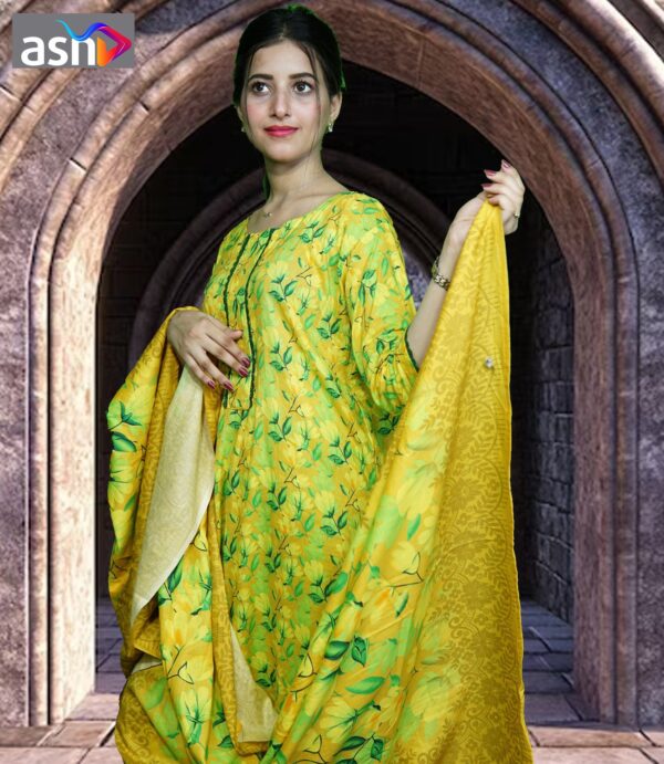 EGD-10  Ready to wear 3pc Lawn Dress - Image 3