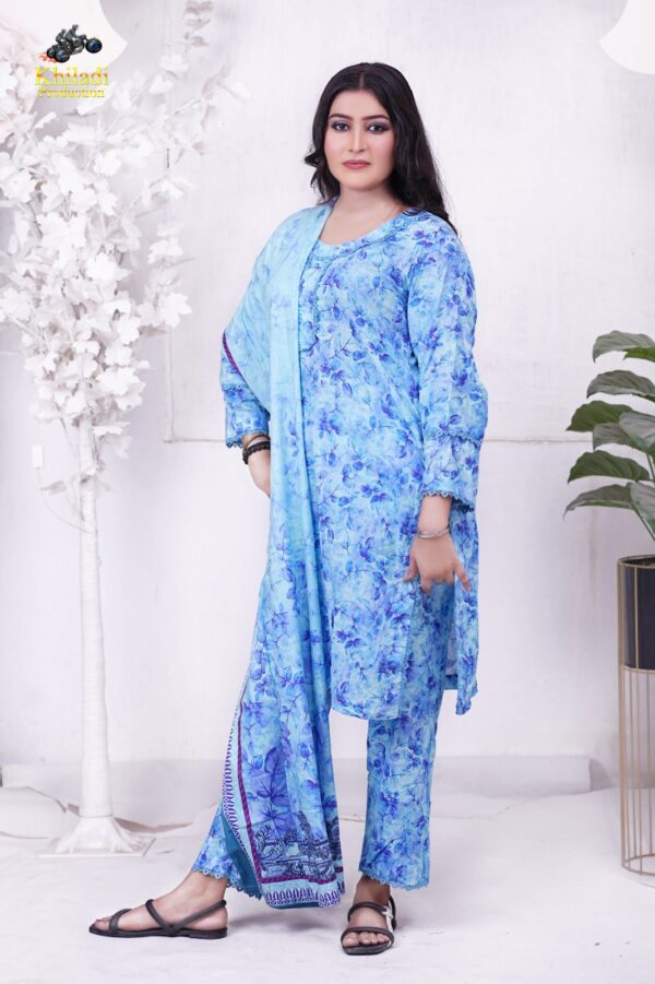 EGD-13 Same Print Digital Ready to Wear 3pc Lawn