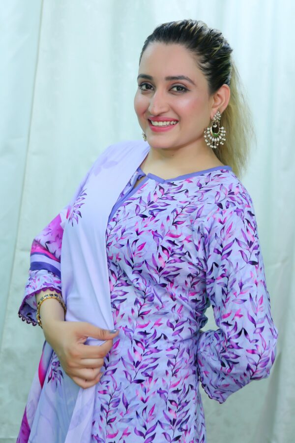 EGD-14 Same Print Digital Ready to Wear 3pc Lawn - Image 4