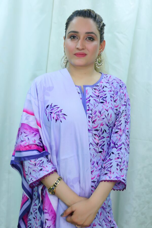 EGD-14 Same Print Digital Ready to Wear 3pc Lawn - Image 2
