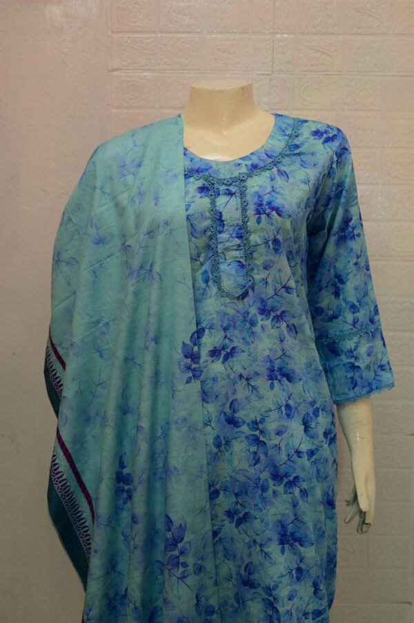 EGD-13 Same Print Digital Ready to Wear 3pc Lawn - Image 3